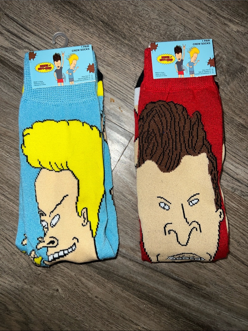Crew Socks - Beavis and Butthead Novelty Men’s Socks new